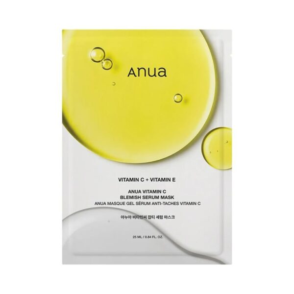 anua vitamin c blemish serum mask
