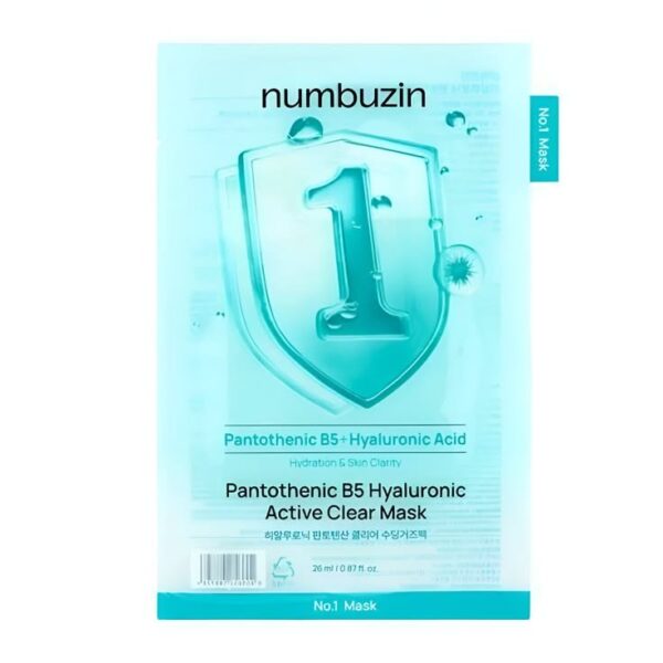 numbuzin pantothenic b5 hyaluronic active clear mask