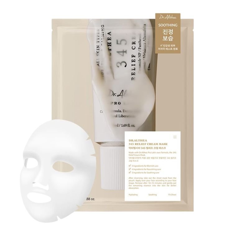 345relief cream mask